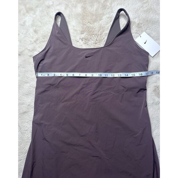 Nike Bliss Luxe Women Large Training tennis Dress Built-In Shorts purple DA0155 - Picture 14 of 14